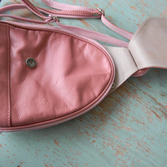 MADE IN ITALY PINK GENUINE LEATHER UNIQUE ARTISAN SMALL BACKPACK BAG MODERN